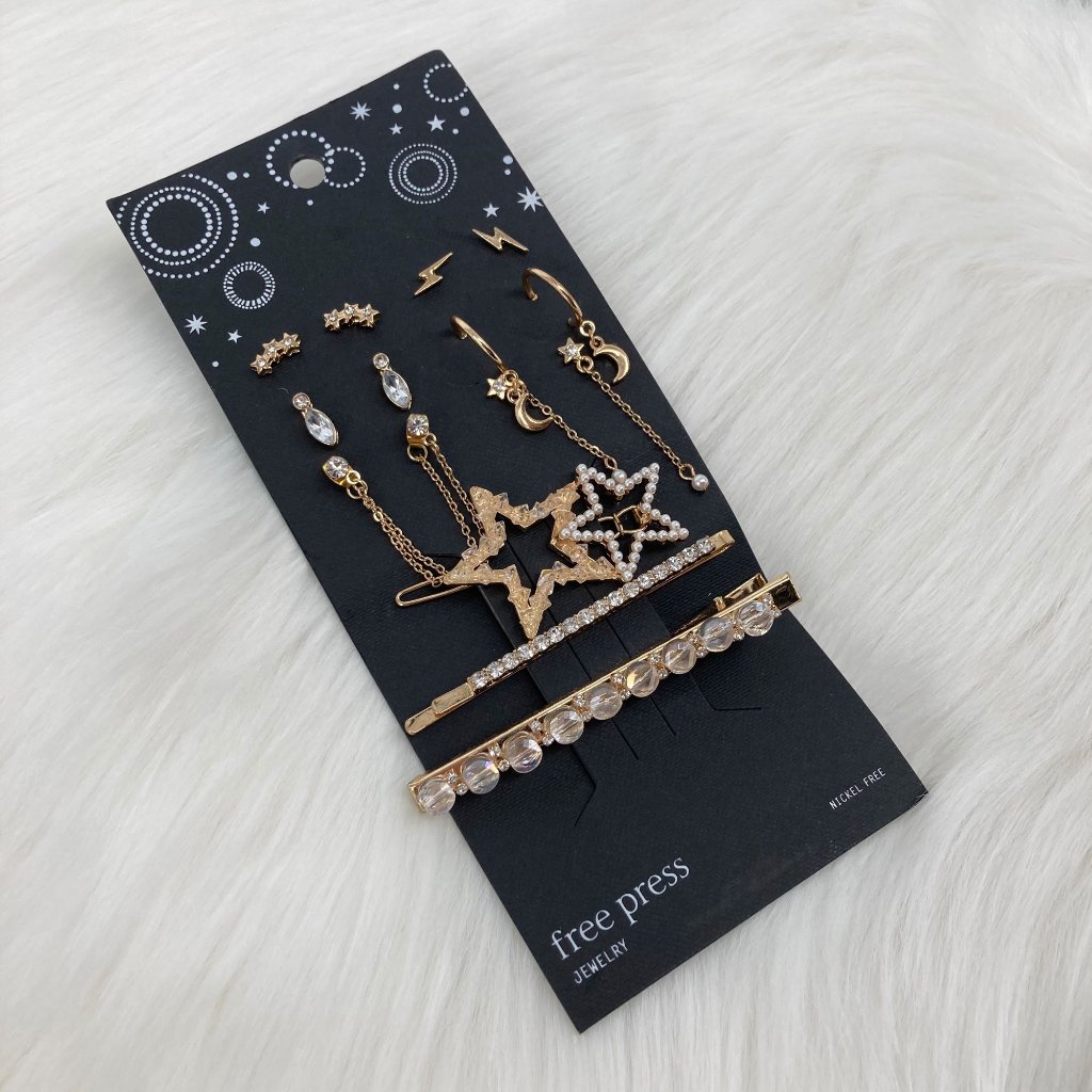 Free Press - Os - Nwt Celestial Sky Accessories Set 15$